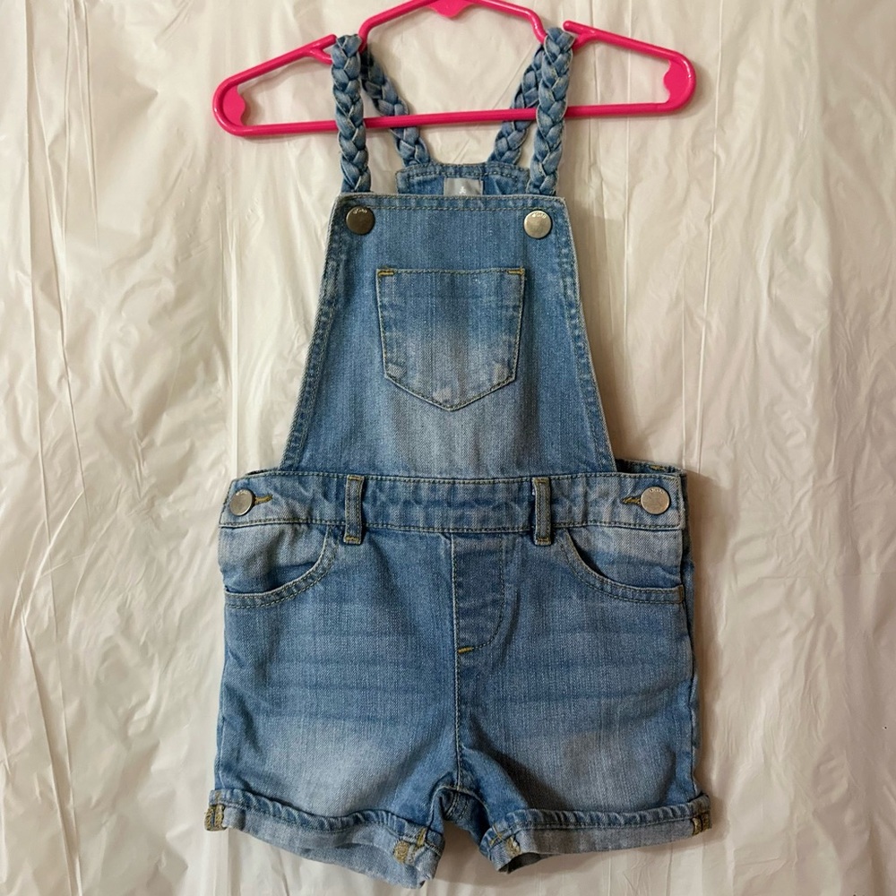 Gap Toddler Girl Size 3T Denim Shortalls